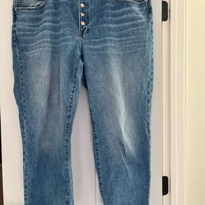 Madewell Perfect Vintage Straight Leg Button Fly Jeans